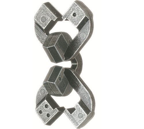 CHAIN Hanayama Cast Metal Brain Teaser Puzzle (Level 6)