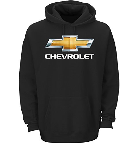 Chevrolet Bowtie Chevy Hooded Sweatshirt, Black, X-Large