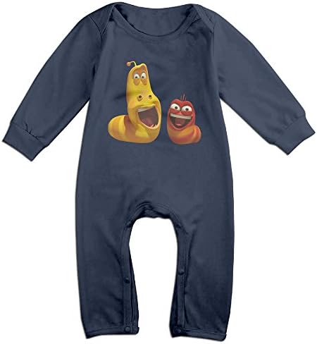 Popular Funny Cartoon Crazy Larva Baby Onesie Romper Jumpsuit Newborn Baby Clothes