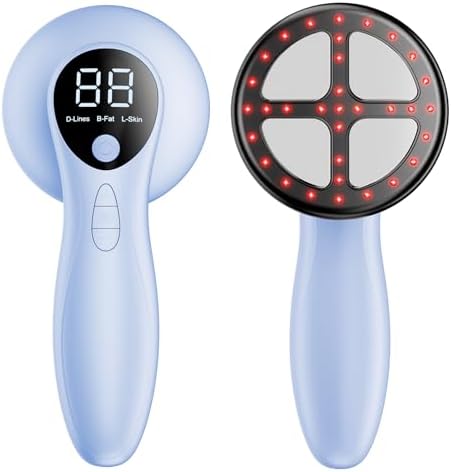 Cellulite Massagegerät mit 4 MassageköPfen, Anti Lipödem Handmassagegerät