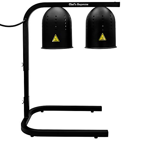 HEAT LAMP 2 BULB BLACK