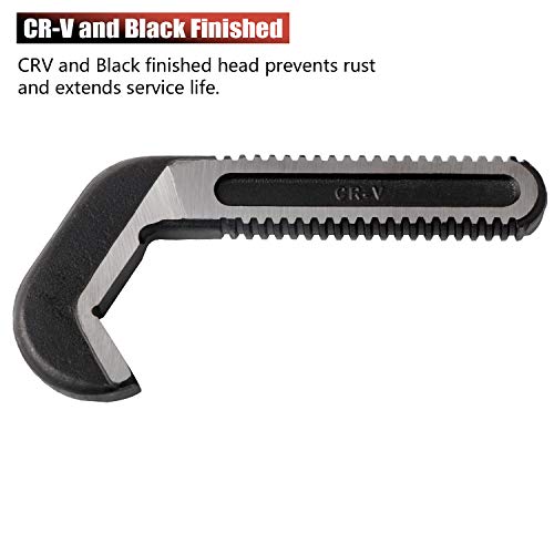 GETUHAND 14-1/2-inch Heavy Duty Hex Pipe Wrench, Model T-017 Straight Plumbing Wrench, 5/8" - 1 1/4" Capacity - Thumbnail 4