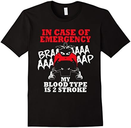 Men's My Blood Type Is 2 Stroke - Snowmobile T-shirt XL Black