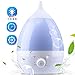Janolia Cool Mist Humidifier, Ultrasonic Air Humidifier, with Essential Oil Tray, 7 Colors LED Night Light, for Home, Office, Yoga, Reading (1.3L)