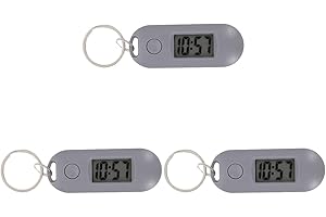 UKCOCO 3pcs Digital Keychain Watch for Students Portable Led Grey Watch Keychain for Backpack Accessories a