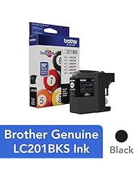 Cartucho de tinta de rendimiento estándar LC201BK Brother, Negro