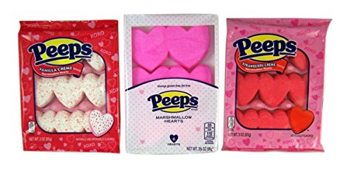 Peeps Valentine s Day Assorted Flavored Marshmallow Hearts Candy, Pack of 3 Peeps Valentine s Day Assorted Flavored Marshmallow Hearts Candy, Pack of 3
