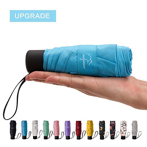 image for NOOFORMER Mini Travel Sun&rain Umbrella - Light Compact Parasol with 9