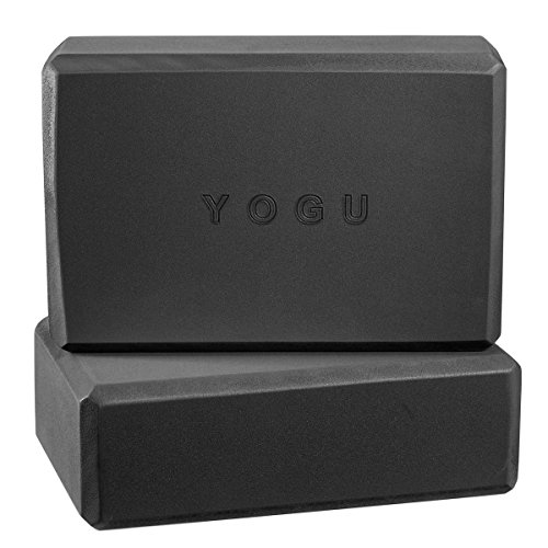 YOGU Yoga Blocks Set of 1 or 2 EVA Foam or Cork Wood