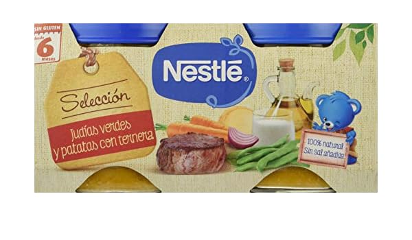 Nestlé Selección Tarrito de puré de verduras y carne, variedad ...