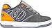 Heelys Boys' Propel 2.0 Tennis Shoe, Charcoal/Orange/Grey, 6 M US Big Kid