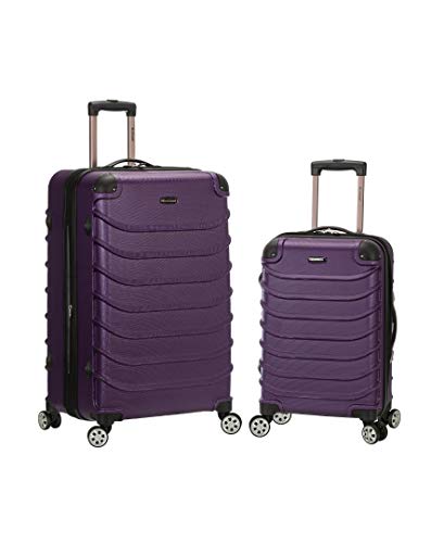 Expandable Spinner Luggage Set, Purple 