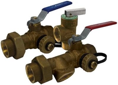 JOMAR TWV-3W-S-KIT 810-514G 3 Way Ball-LF Tankless Water Heater Valve Kit