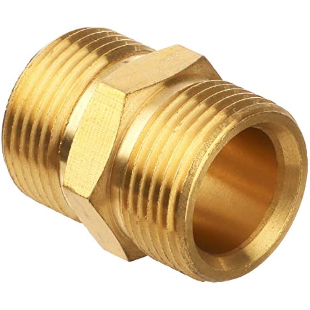 Pressure Washer Coupler, Metric M22 15mm Male Thread To 14mm Fitting
