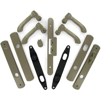 thumbnail image 2 of Andersen Albany Double Door Handle Set - Passage Door Hardware, Black Stainless Steel (2-Pack) 2 of 5
