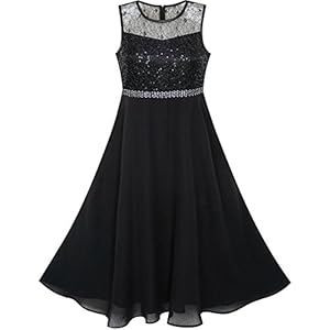 Meisjes Jurk Strass Chiffon Bruidsmeisje Dans Bal Maxi Japon 6-14 jaren