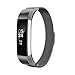 AIUNIT Fitbit Alta Bands Milanese,Fitbit Alta HR Replacement Band Small Large for Women Men Girls Boys, Loop and Magnet-Lock Design Metal Accessories Wristband Strap