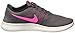 Nike Womens Free RN Running Shoes Dark Grey/Pink Blast 831509-006 Size 8