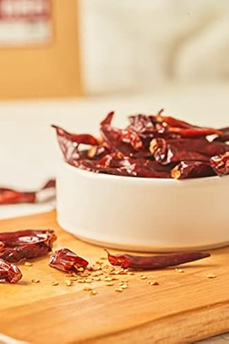 Homtiem Organic Jinda Dried Chili Peppers 4oz - Authentic Thai Chili With Medium Heat For Asian & Western Cooking