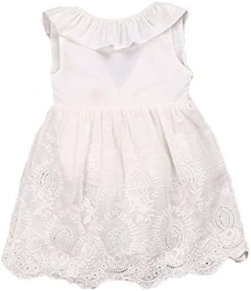 Kids Toddler Girls Dress Lace Back V Bowknot Formal Dress Hollow Out Sundress Clothing