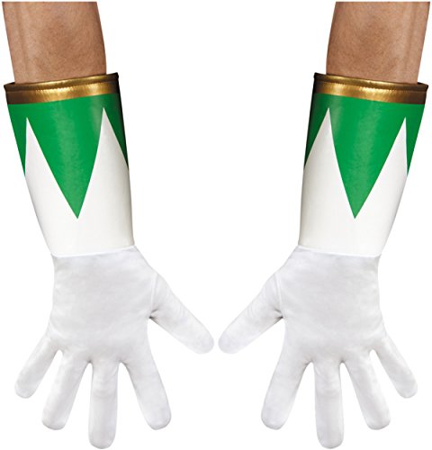 Disguise Men's Green Ranger Adult Costume Gloves, Green, One Size