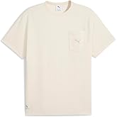 PUMA Mens Class Relaxed Pinnacle Crew Neck Short Sleeve Casual Tops Casual - White