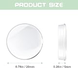 Vicloon Self Adhesive Rubber Feet 12Pcs Transparent Bumper Pads 20x5mm view 2