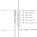 Apple Earphones,Zeakko In Ear Earbuds Wired Headphones with Mic Stereo Wired In-Ear Earphones 3.5mm Jack Headphones for iPhone 6 S Plus,Apple,Samsung Galaxy Note Series,Huawei,Lg,Ios,2 Pack Earphones