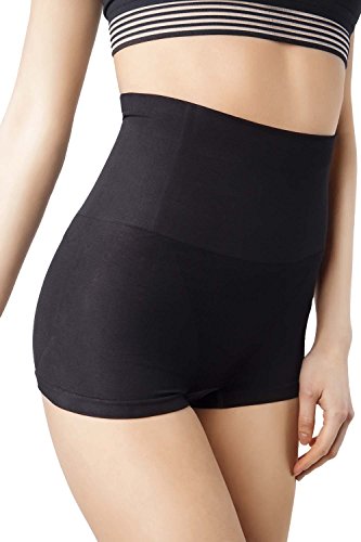 MD Womens Shapewear Compression High Waisted Boyshort Rear And Bottom Body Shaper Medium Black