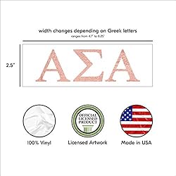 Pro-Graphx Alpha Sigma Alpha Stickers - 2.5 Inches