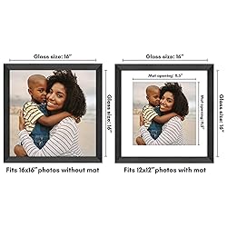 Americanflat 16x16 Picture Frame in Black - Use as