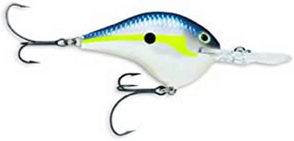 Rapala Dives-To Series Lure with Two No. 3 Hooks, 6 m Swimming Depth, 7 cm Size, Helsinki Shad