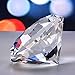 OwnMy Diamond Shaped Crystal Paperweight, Clear Crystal Diamond Jewel Paperweight Sparkling Glass Gem Centerpieces Decoration with Gift Box for Home Office Wedding Decor (100MM / 4