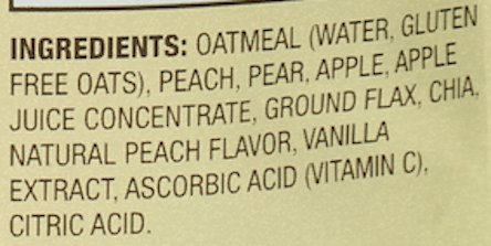 Munk Pack Oatmeal Fruit Squeeze | Peach Chia Vanilla, Ready-to-Eat Oatmeal On The Go, 4.2 oz, 6 Pack
