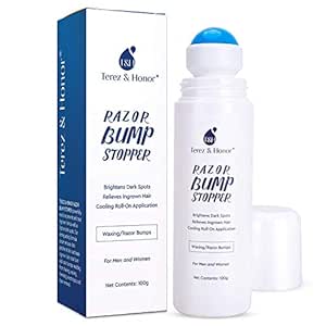 Razor Bump and Ingrown Hairs Serum - After Shave Solution Roll-On for Ingrown Hairs, Razor Burns and Razor Bumps for Men and Women