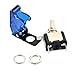 ESUPPORT Car Blue Cover Blue LED Light Rocker Toggle Switch SPST ON OFF Pack of 5