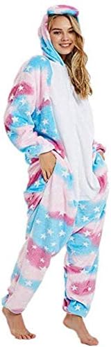 JXUFUFOO Adult Unisex Unicorn Onesie Pyjamas Cosplay Costume