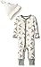 Burt's Bees Baby - Unisex Baby Romper and Hat Set, One Piece Jumpsuit and Beanie Set, 100% Organic Cotton, Vanilla Cream Bees, 18 Months