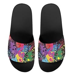 Howilath Colourful Graffiti Notes Womens Slide