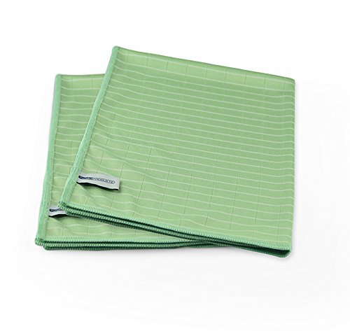 Turboprodukte Bamboo Tea Towels - Super Absorbent & Ultra Soft - Perfect for the Home and Office, light green, 2