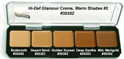 HD High-Definition Glamour Creme Palette, Warm #2 by Graftobian