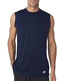 New Balance Men's Ndurance Athletic Workout T-Shirt, Large, NAVY