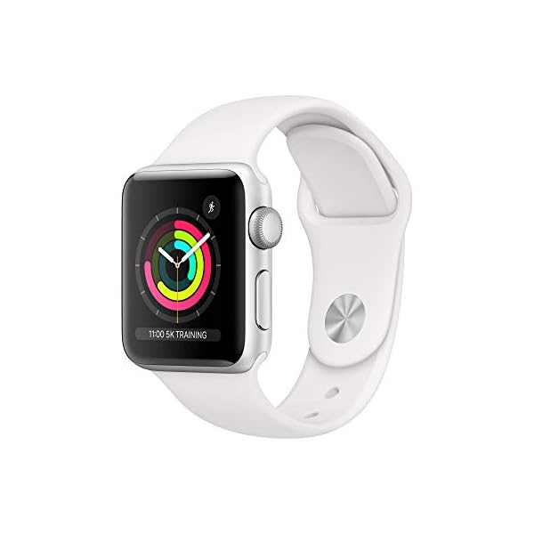 Apple Watch Series 3 (GPS, 38mm) - Silver Aluminum Case with White Sport Band
