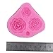 Longzang Flowers Silicone Fondant Sugar Craft Mold, Small, Pink