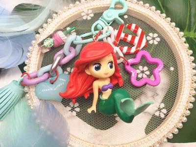 dahuimin Lovely Snow White Mermaid Keychain Doll Keyring For Women Girl Handbag Backpack Charms Pendant Fashion Key Chain Ring Fg-5