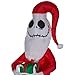 Christmas Disney Inflatable 5.5 Santa Jack Skellington The Nightmare Before Christmas Airblown Decoration