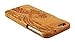 Natural Creative Bamboo Wood Eimolife Case Cover for iPhone 6 5.5 inch (29-seawave cherry)