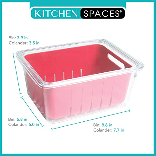 Kitchen Spaces KSCB12AMZ Colander Bin Stackable Food Storage Organizer