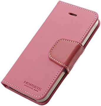 iPhone 5s Case, Sonata Diary [ Wallet Type ] Newsets [ Drop Protection ] Premium PU Leather Case [ ID Credit Card Slots &amp; Cash Slot ] Stand Flip Cover for Apple iPhone 5/5s/5se - Pink