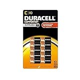 Duracell Coppertop Alkaline Batteries C - 10 pk